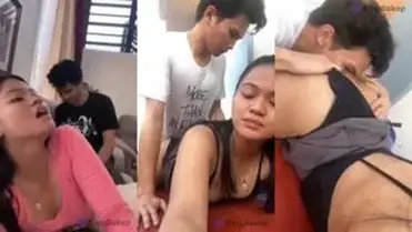 Baru Jadian Cewek Bispak Ngewe di Berbagai Lokasi poster