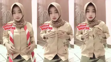 bokep Hijab Laura Seragam Pramuka Remes Toket Colmek poster