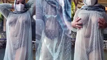 Bokep Jilbab Baju Transparan Outdoor Amatir poster