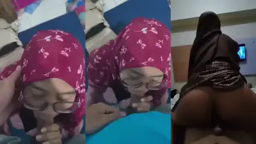 Jilbab Kacamata Membuat Genjotan Tak Tertahan poster