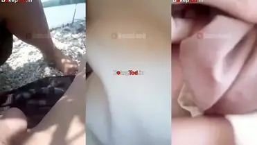 pasangan mesum seragam Pramuka Ngewe Di Pinggir Pantai poster