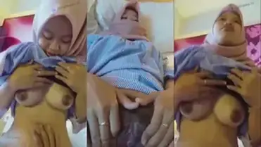 Ukhti Berhijab Cantik Melayani Di Kamar Hotel